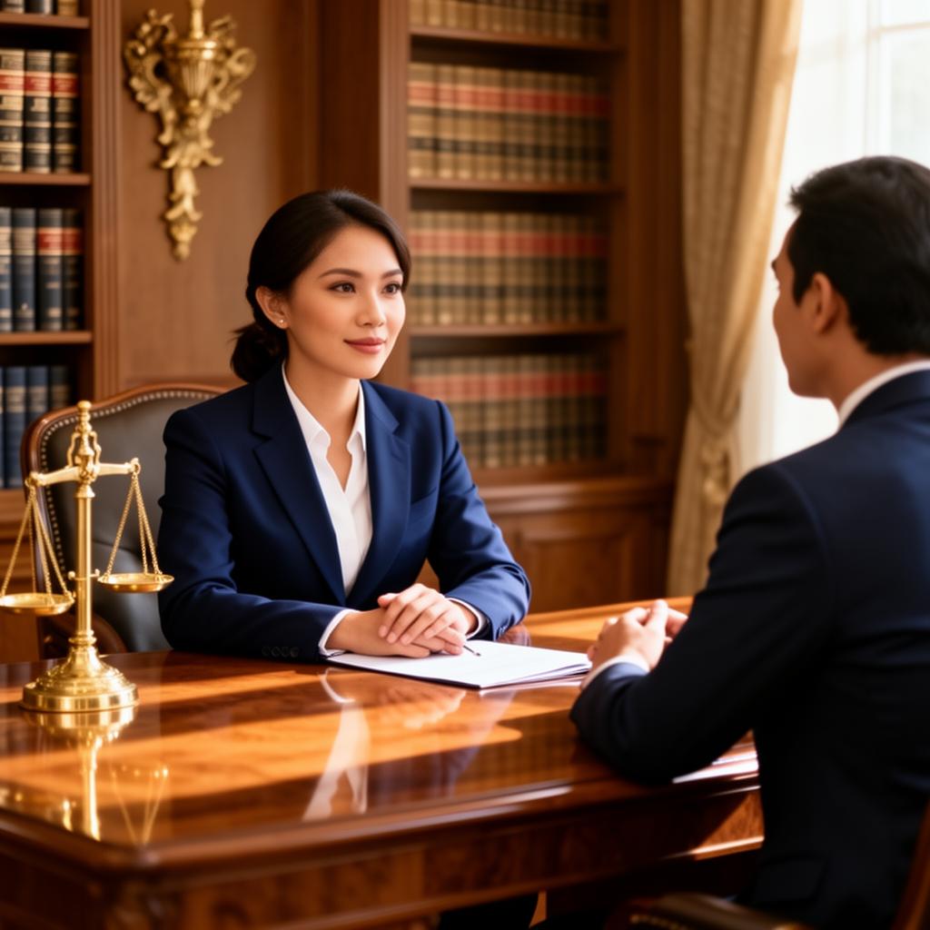 Advokat profesional Legalcare.ID berkonsultasi dengan klien